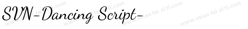 SVN-Dancing Script字体转换